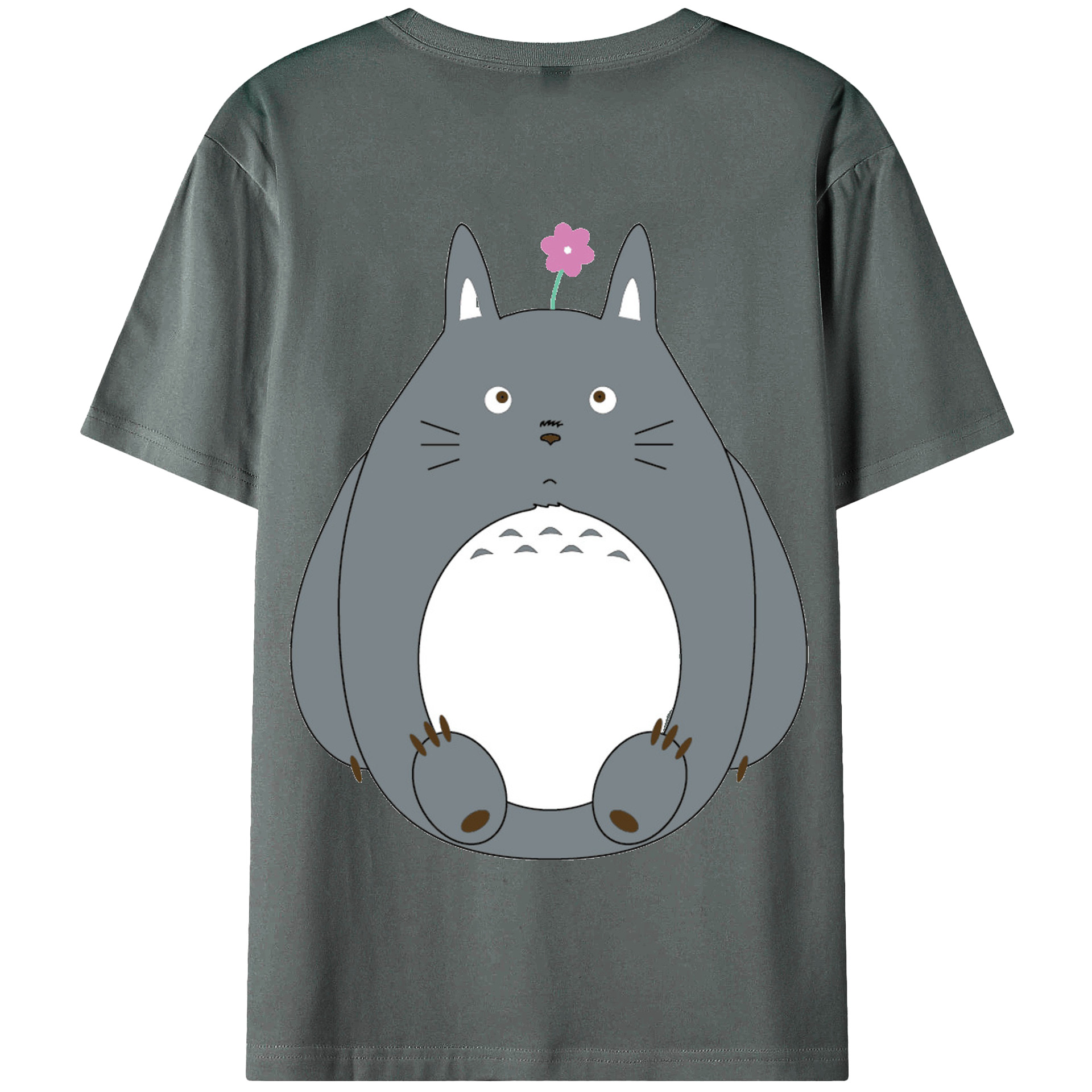 （画像用） となりのトトロ 草壁メイ 草壁サツキ My Neighbor Totoro Satsuki Kusakabe Mei Kusakabe 綿100％半袖Tシャツ（背面プリント）